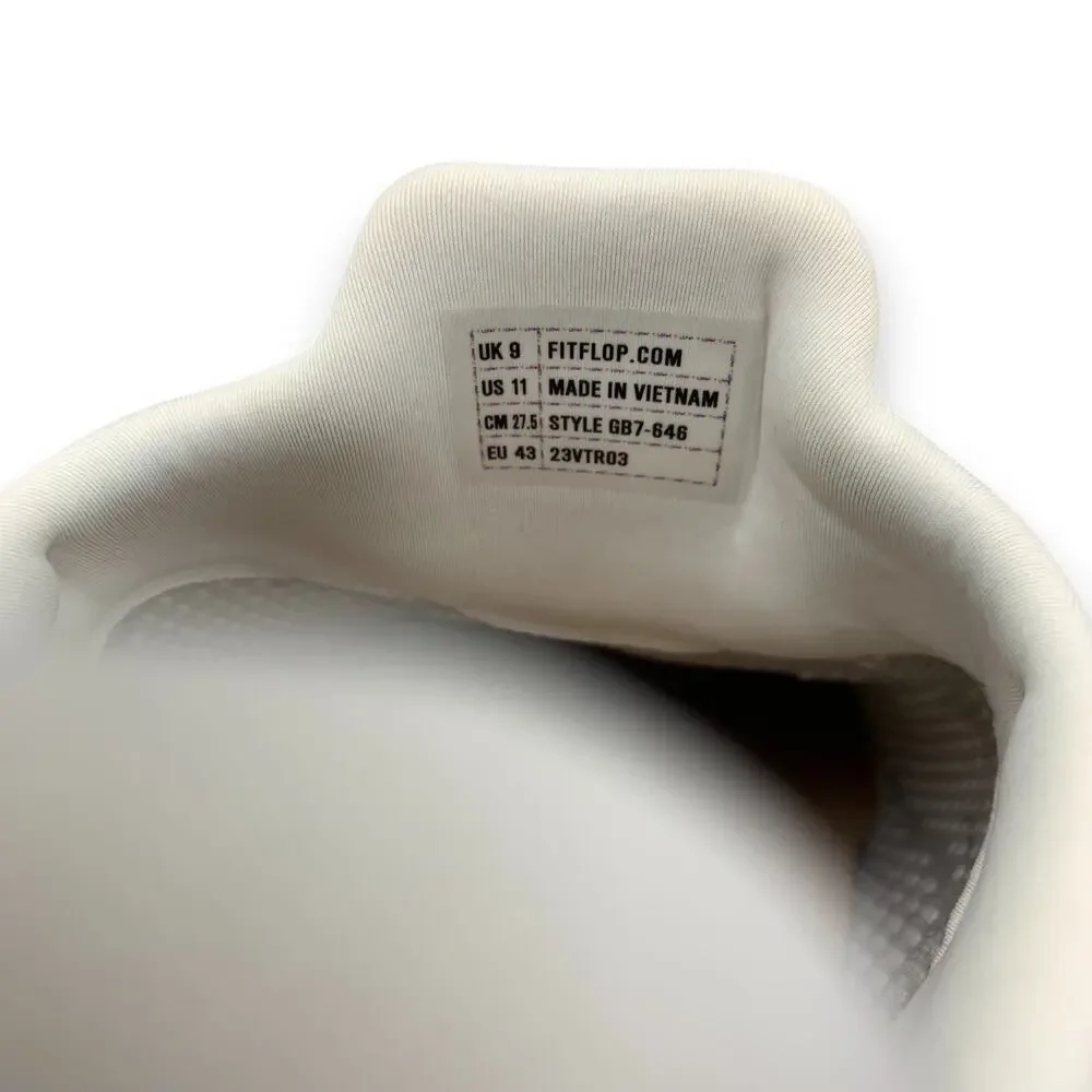 Fitflop Vitamin FFX Women Shoes Size 11 Knit Spring Heel Toe Urban White GB7-646